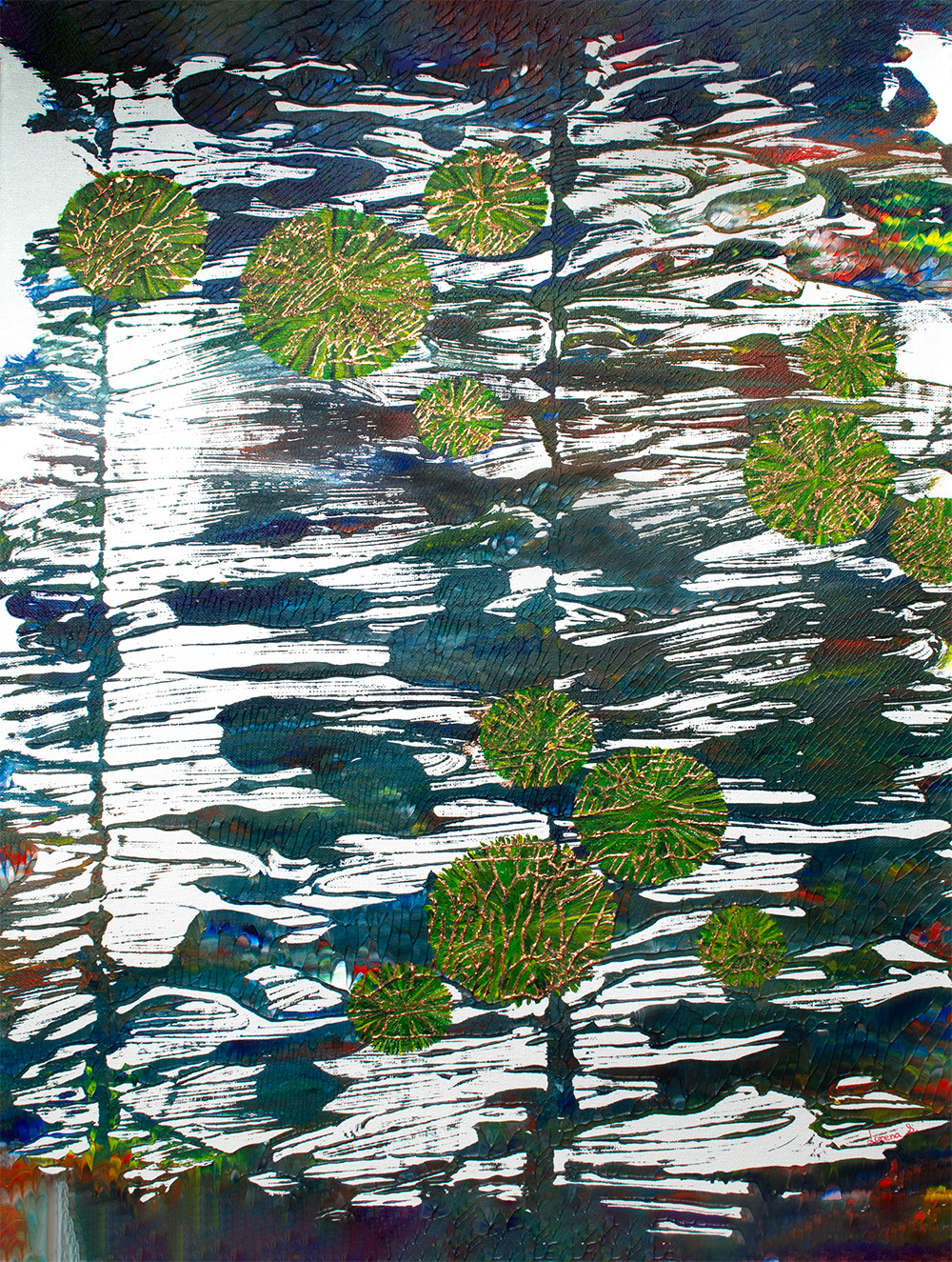 painting of lilly pads