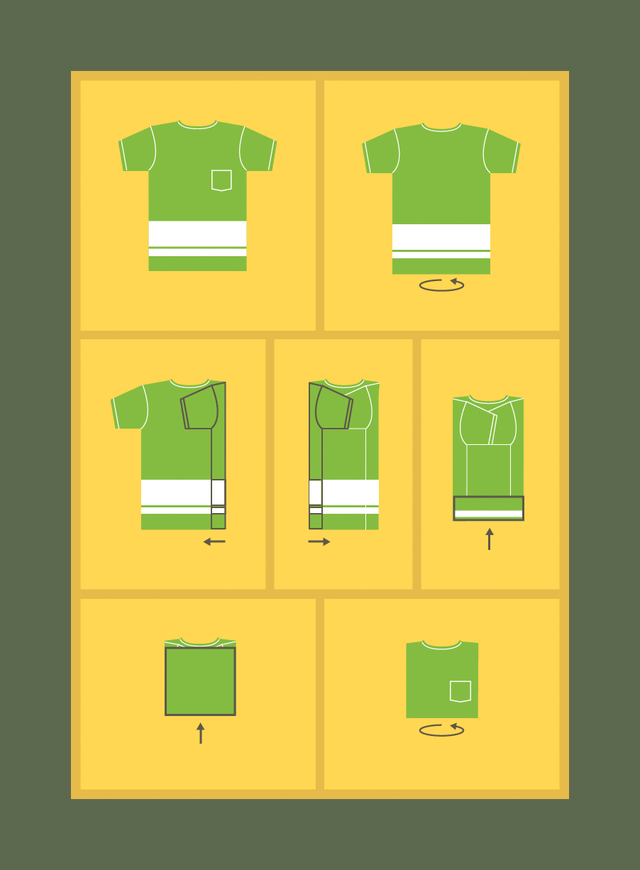 how to fold a shirt